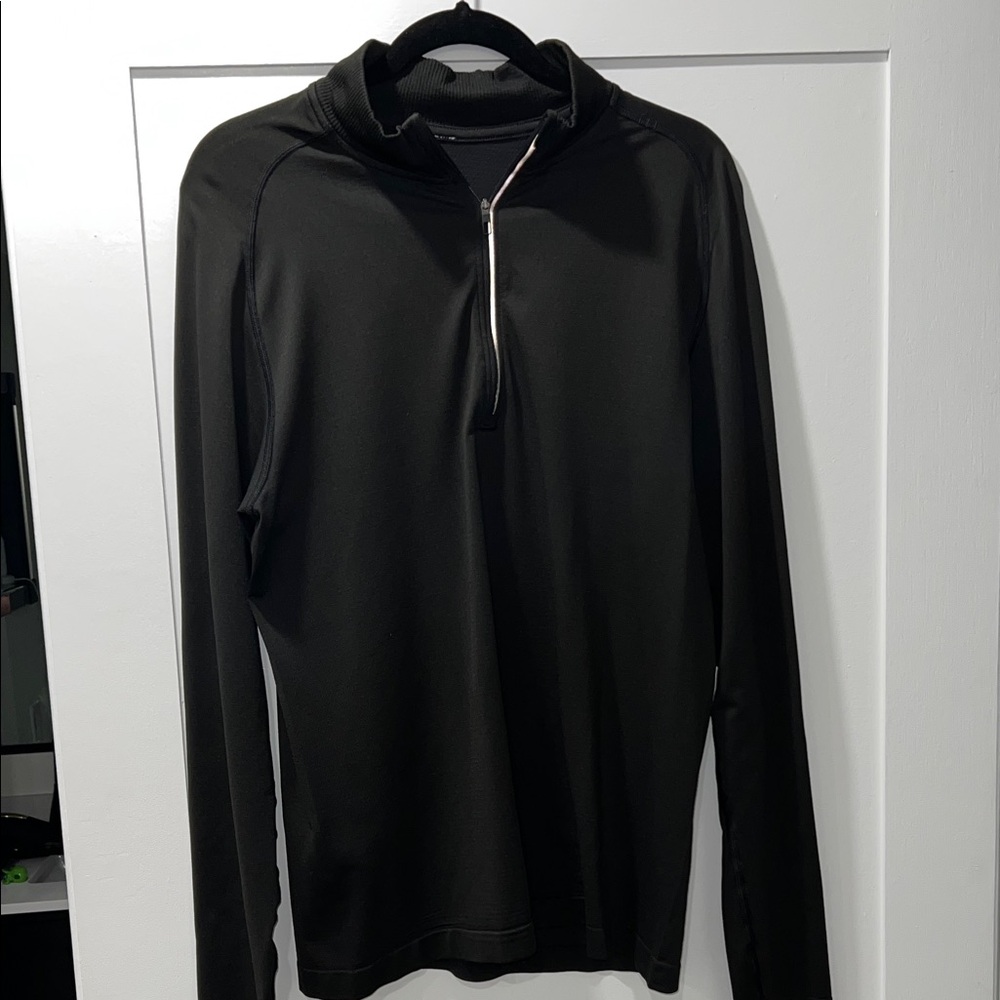 Lululemon Metal Vent Black Quarter-Zip Pullover